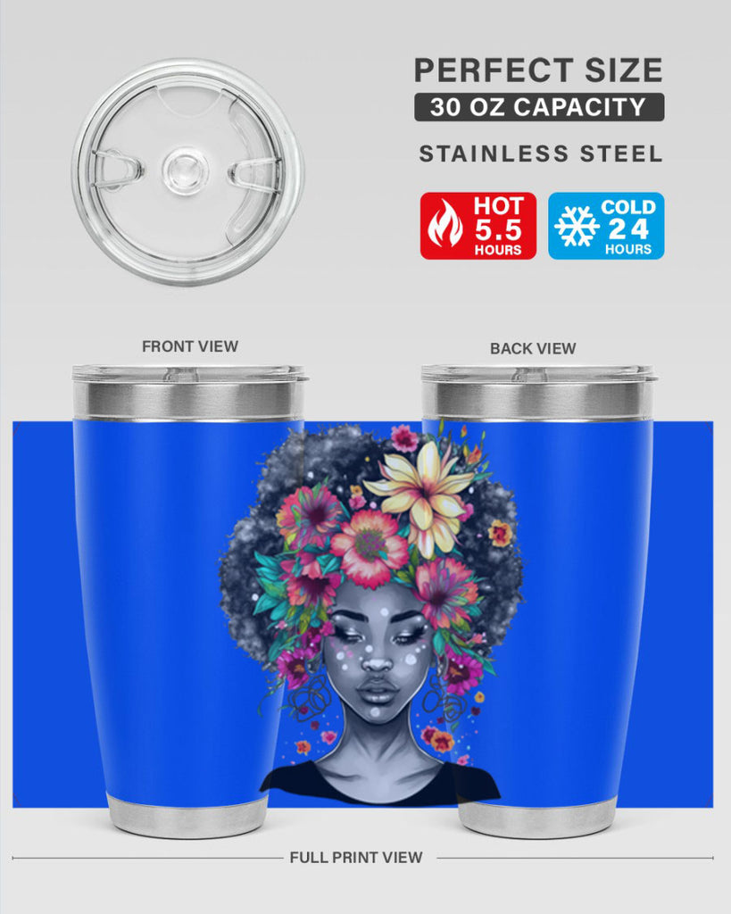 Sparkling Black Girl Design 9#- women-girls- Tumbler