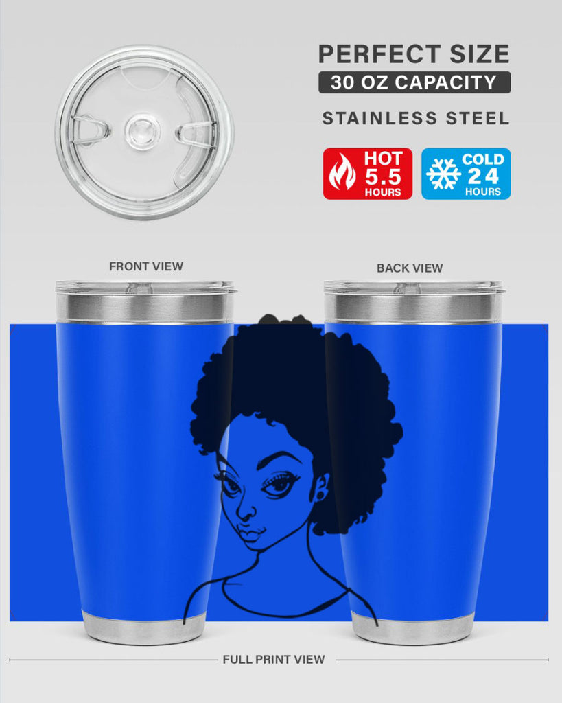 afro woman girl lady 68#- women-girls- Tumbler