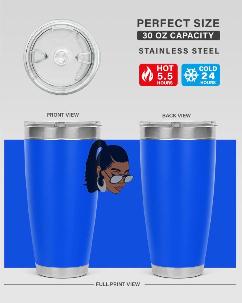 black afro 42#- women-girls- Tumbler