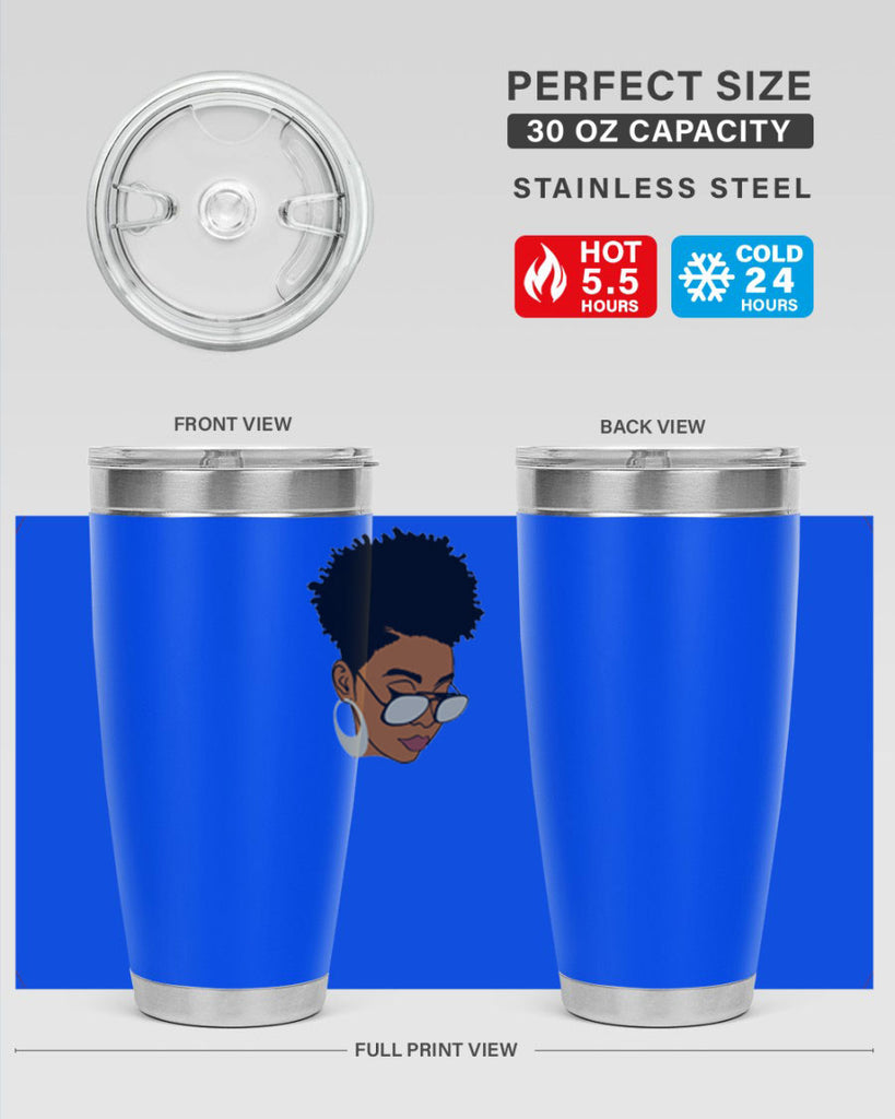 black afro 44#- women-girls- Tumbler
