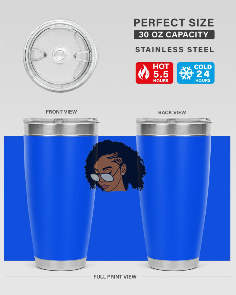 black afro 47#- women-girls- Tumbler