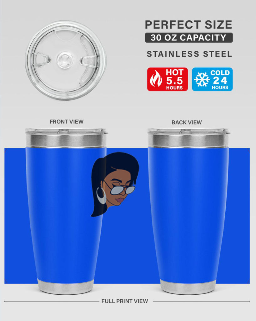 black afro 48#- women-girls- Tumbler