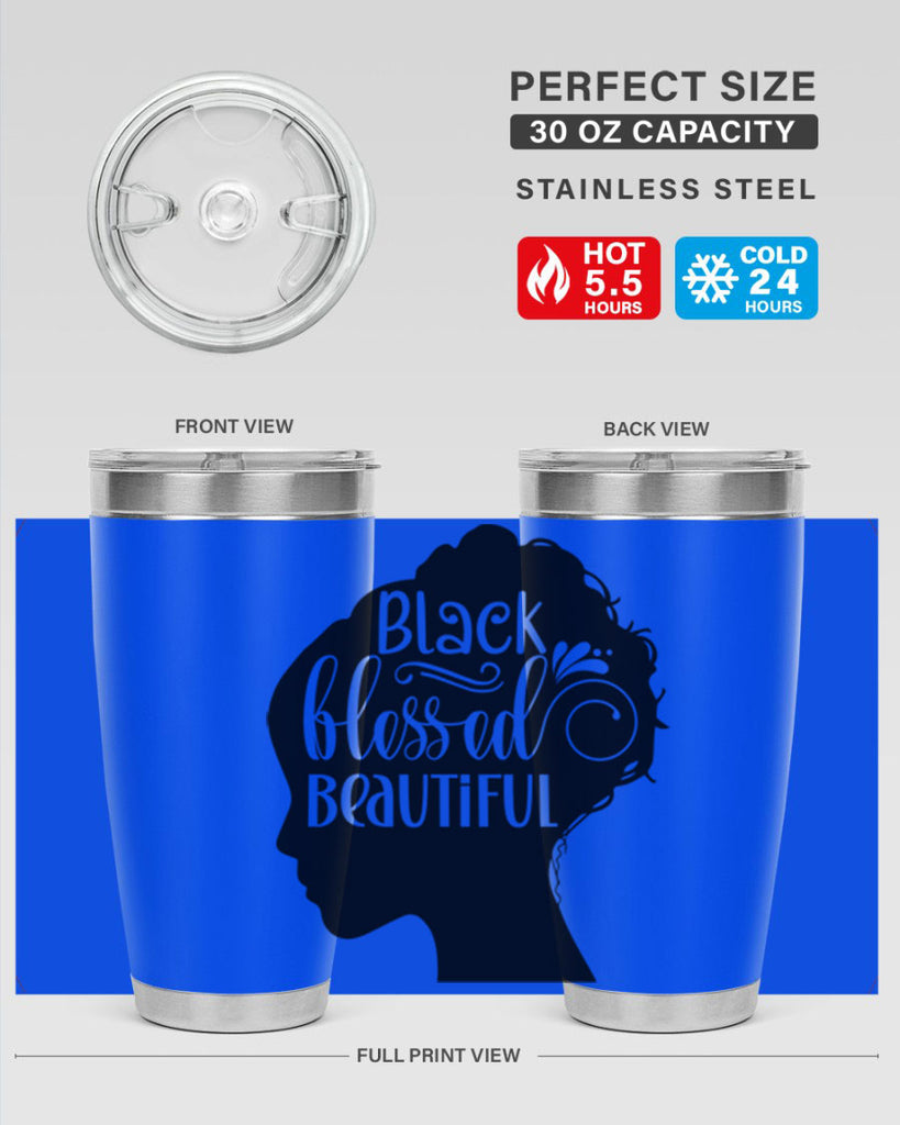 black blessed beautiful Style 62#- women-girls- Tumbler