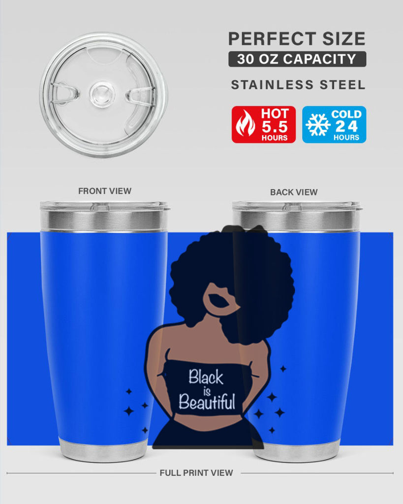 black is beautiful 16#- women-girls- Tumbler