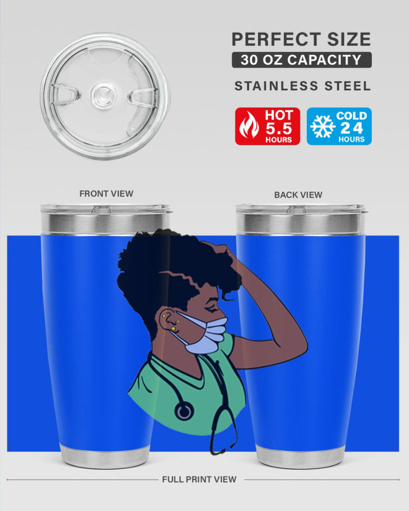 black nurse 2#- women-girls- Tumbler