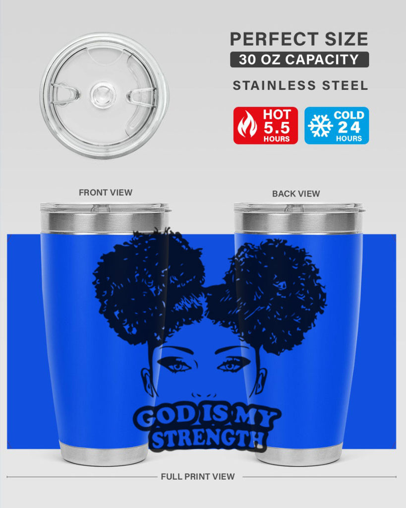 god is my strength 2#- women-girls- Tumbler