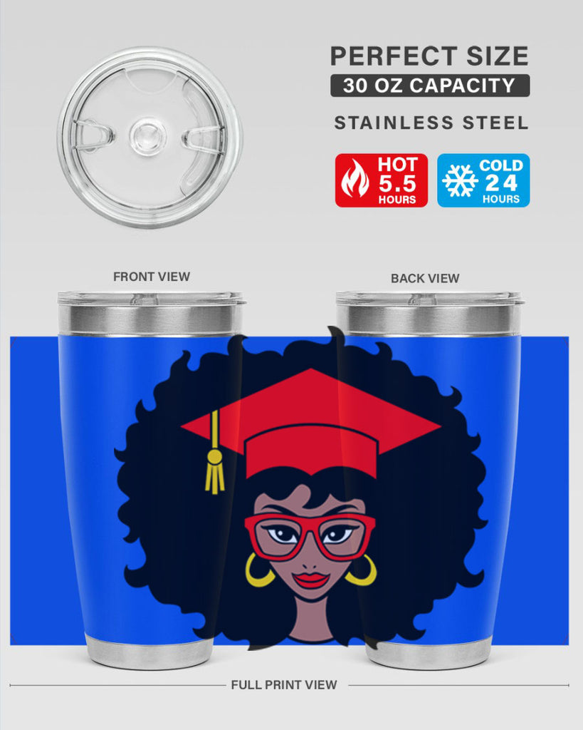 graduation black woman 32#- women-girls- Tumbler