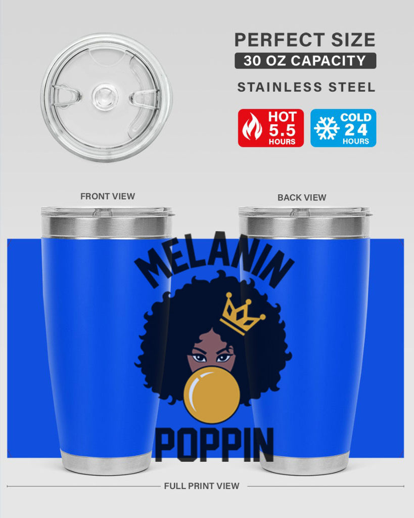 melanin poppin afro girl 25#- women-girls- Tumbler