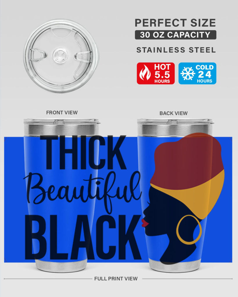 thick beautiful black Style 4#- women-girls- Tumbler