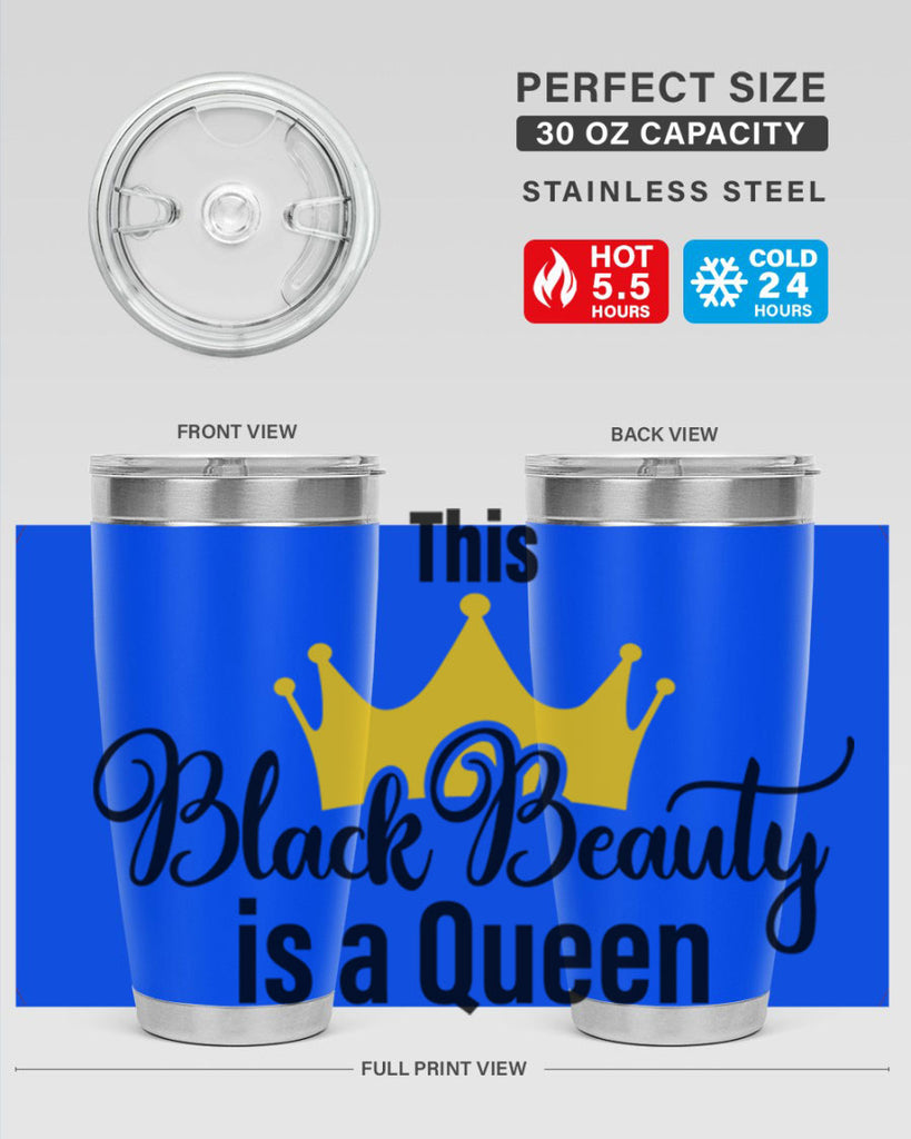 this black beauty is a queen Style 3#- women-girls- Tumbler