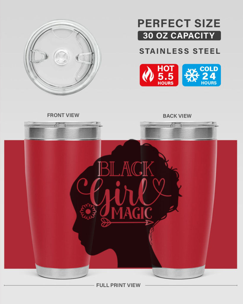 Black girl magic Style 59#- women-girls- Tumbler