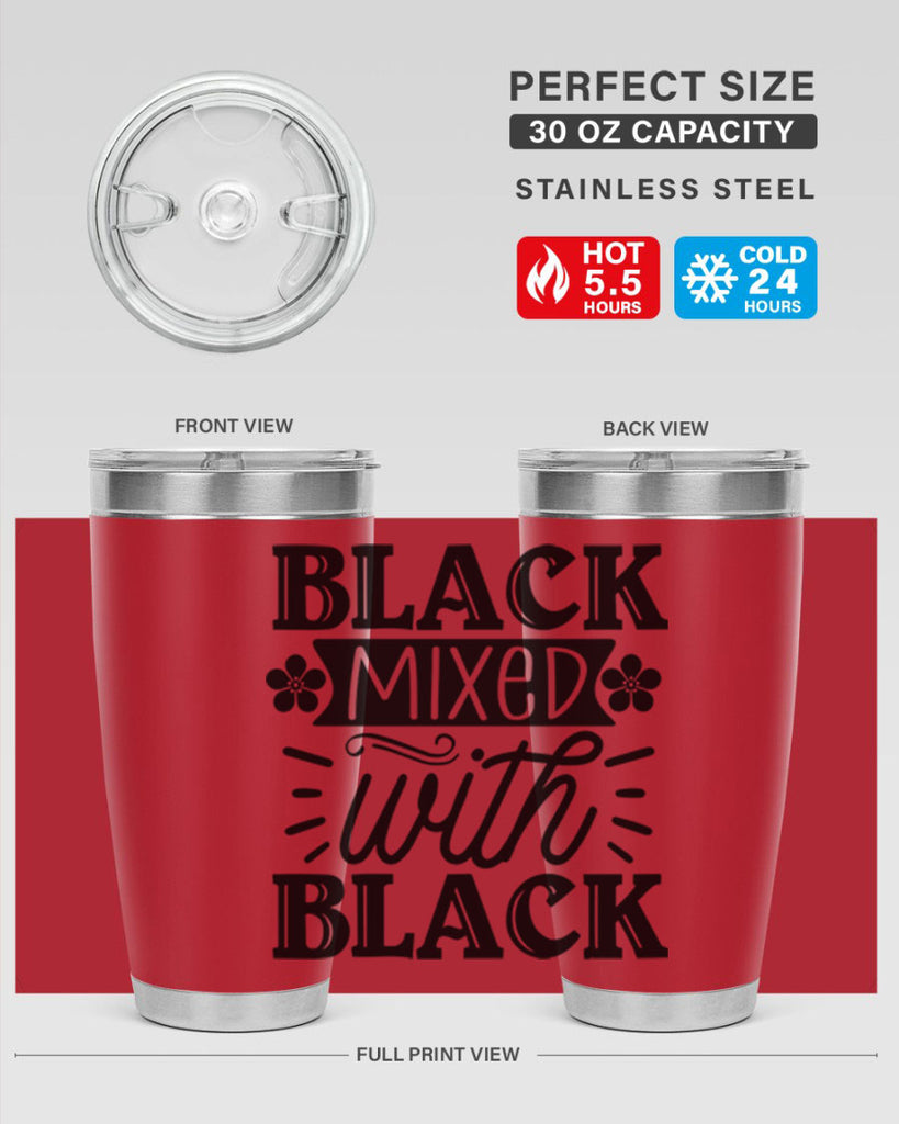 Black mixed with black Style 56#- women-girls- Tumbler