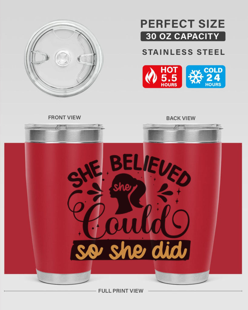 She believed she could she did Style 7#- women-girls- Tumbler