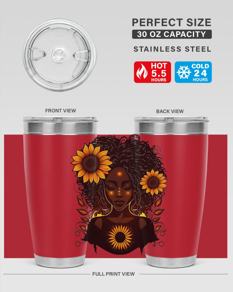 Sparkling Black Girl Design 13#- women-girls- Tumbler