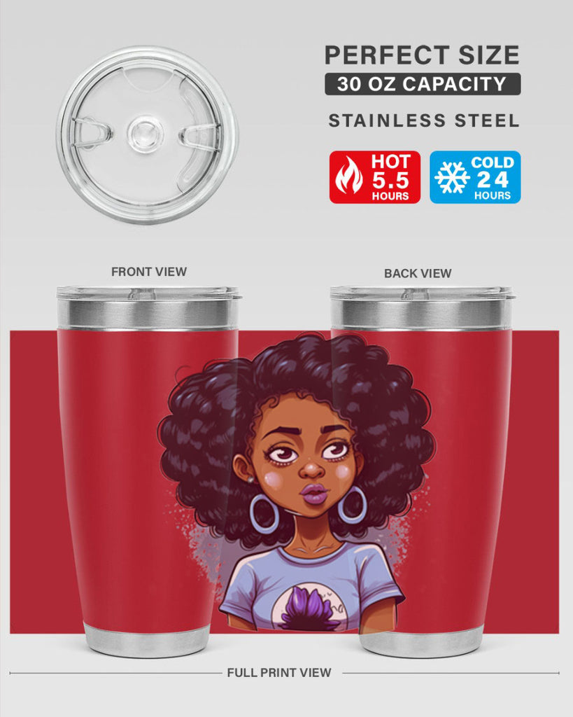 Sparkling Black Girl Design 20#- women-girls- Tumbler