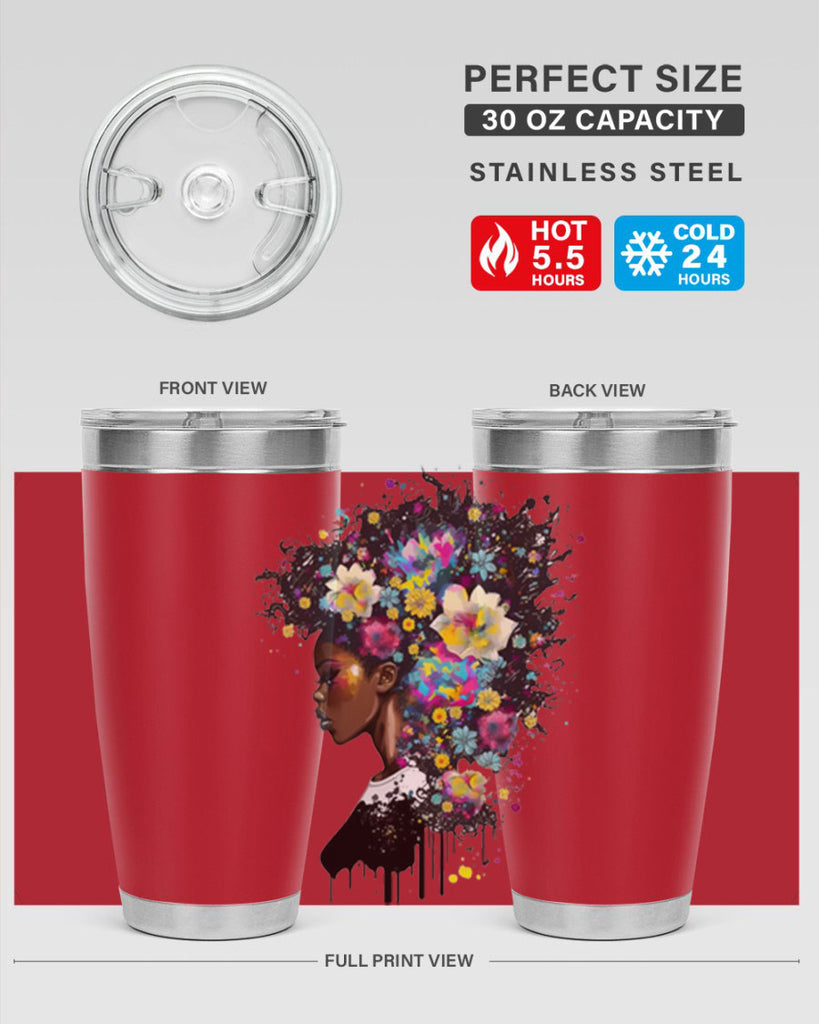 Sparkling Black Girl Design 2#- women-girls- Tumbler