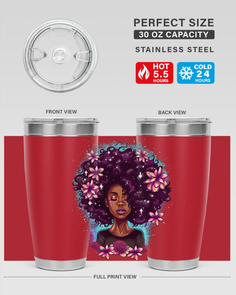 Sparkling Black Girl Design 3#- women-girls- Tumbler