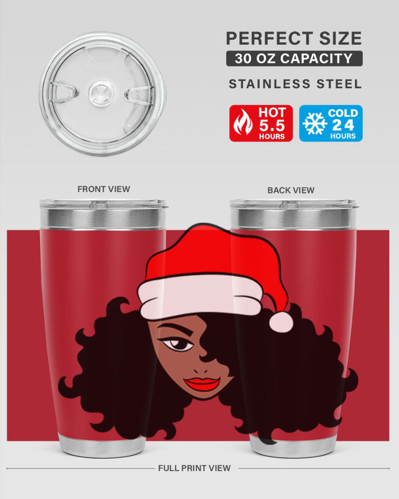 afro santa claus girl 71#- women-girls- Tumbler