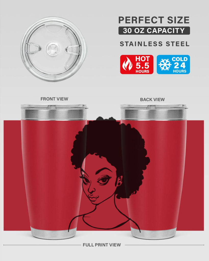 afro woman girl lady 68#- women-girls- Tumbler