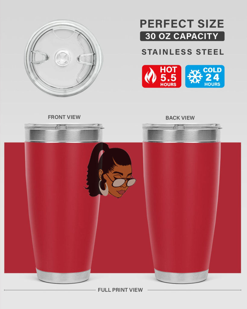 black afro 42#- women-girls- Tumbler