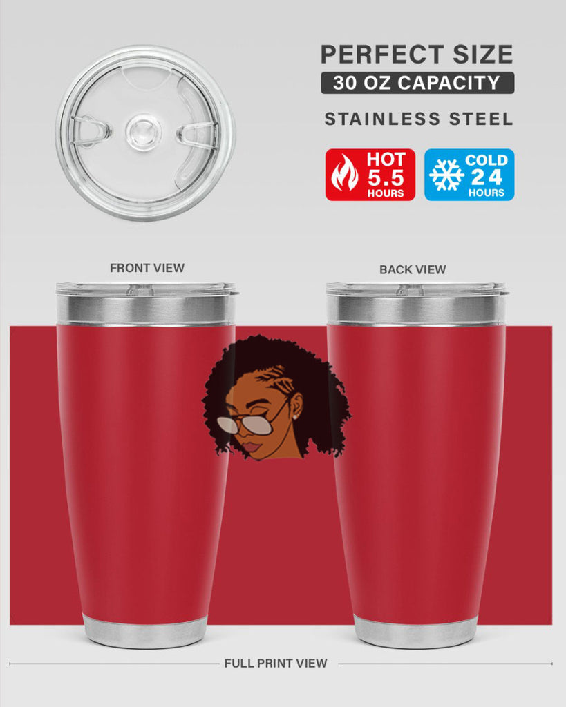 black afro 47#- women-girls- Tumbler
