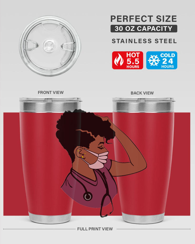 black nurse 1#- women-girls- Tumbler