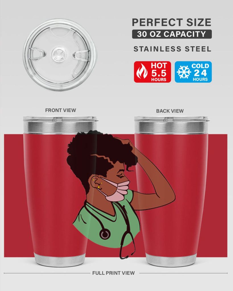 black nurse 2#- women-girls- Tumbler