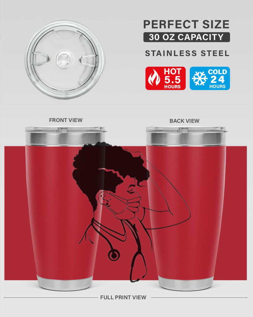 black nurse 3#- women-girls- Tumbler