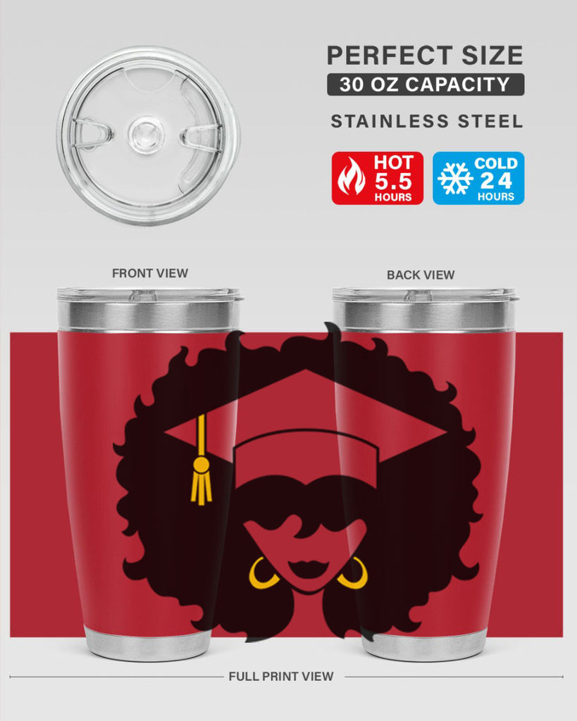 grad black woman 33#- women-girls- Tumbler