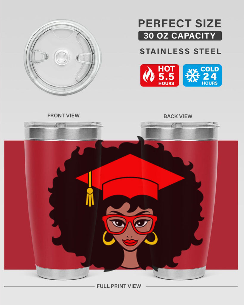 graduation black woman 32#- women-girls- Tumbler