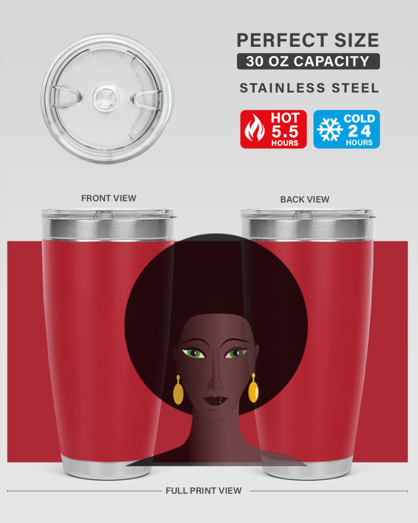 machovka black woman with green eyes 27#- women-girls- Tumbler