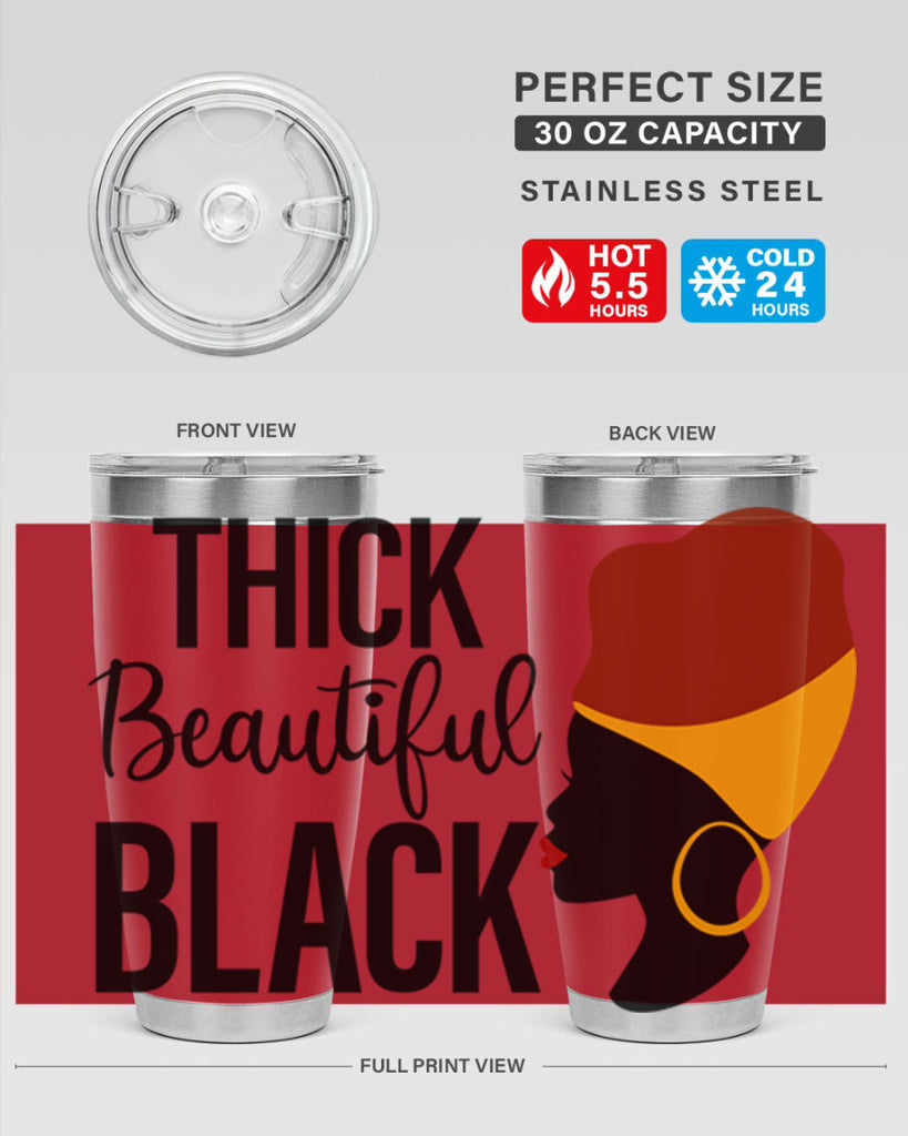 thick beautiful black Style 4#- women-girls- Tumbler