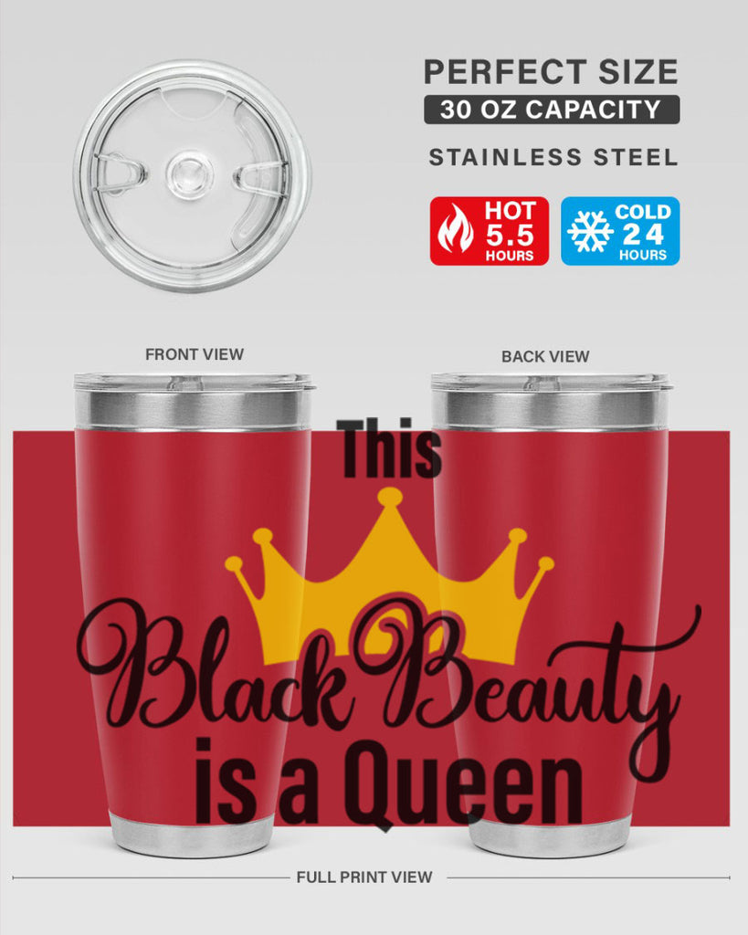 this black beauty is a queen Style 3#- women-girls- Tumbler