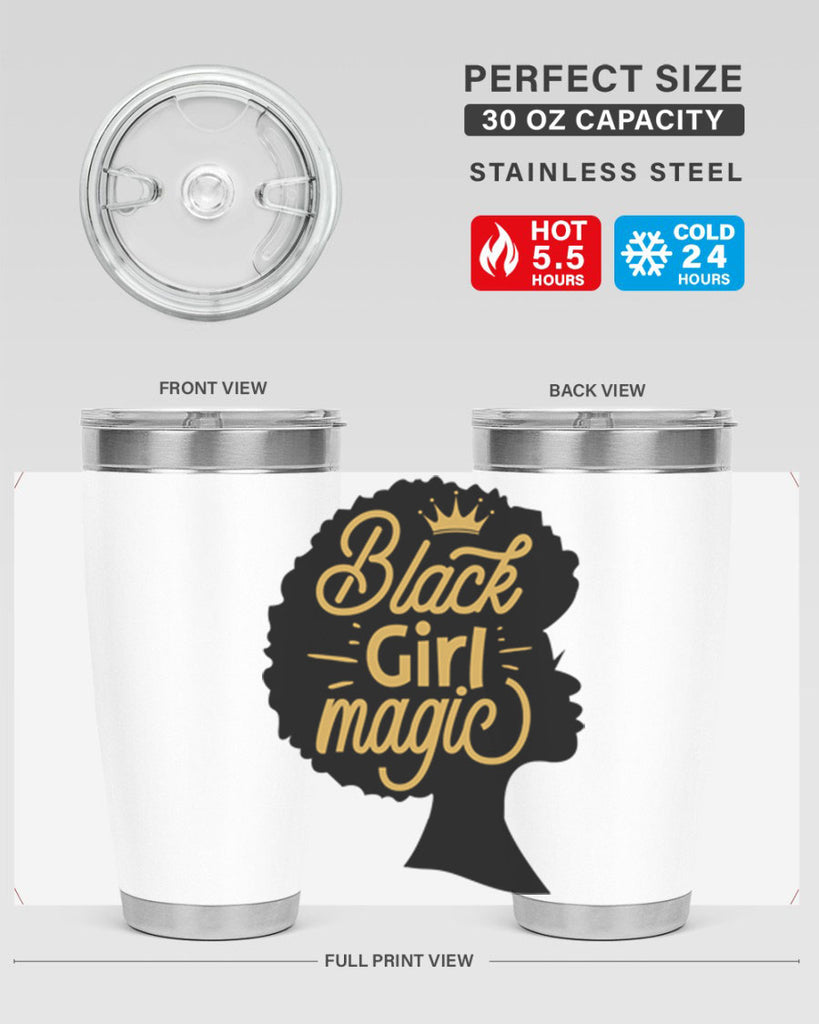 Black Girl magic copy Style 60#- women-girls- Tumbler