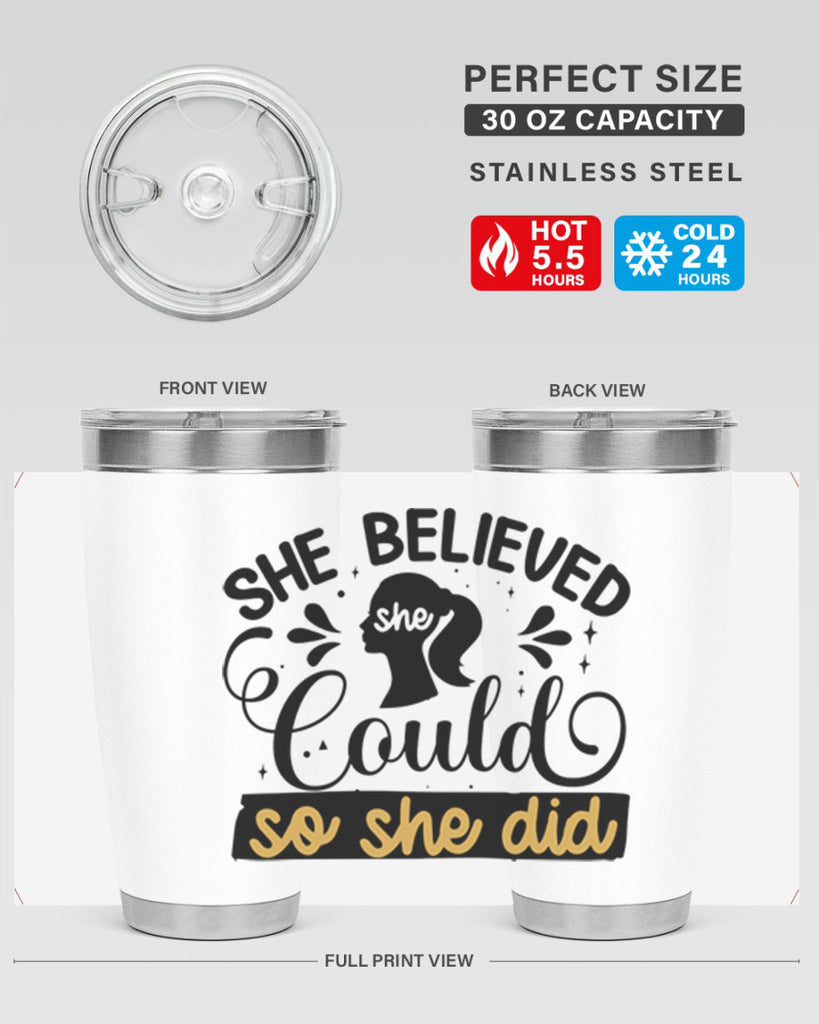 She believed she could she did Style 7#- women-girls- Tumbler