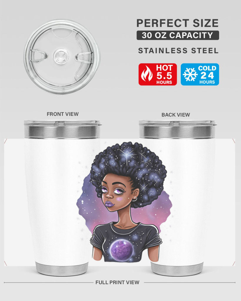 Sparkling Black Girl Design 11#- women-girls- Tumbler