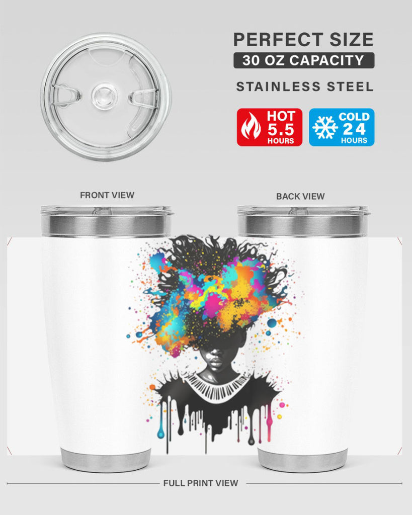 Sparkling Black Girl Design 16#- women-girls- Tumbler