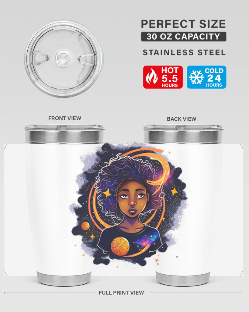 Sparkling Black Girl Design 19#- women-girls- Tumbler