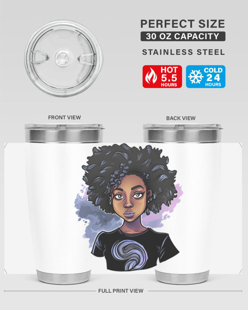 Sparkling Black Girl Design 1#- women-girls- Tumbler