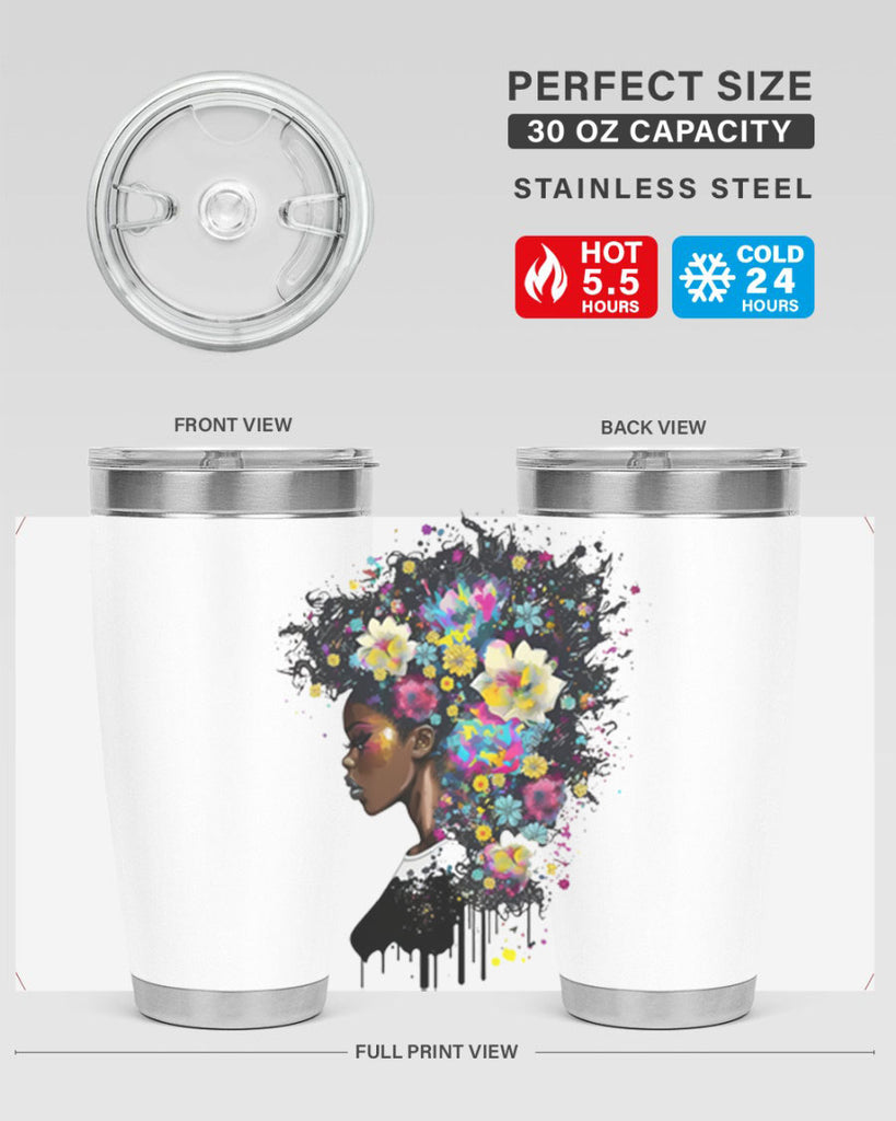 Sparkling Black Girl Design 2#- women-girls- Tumbler