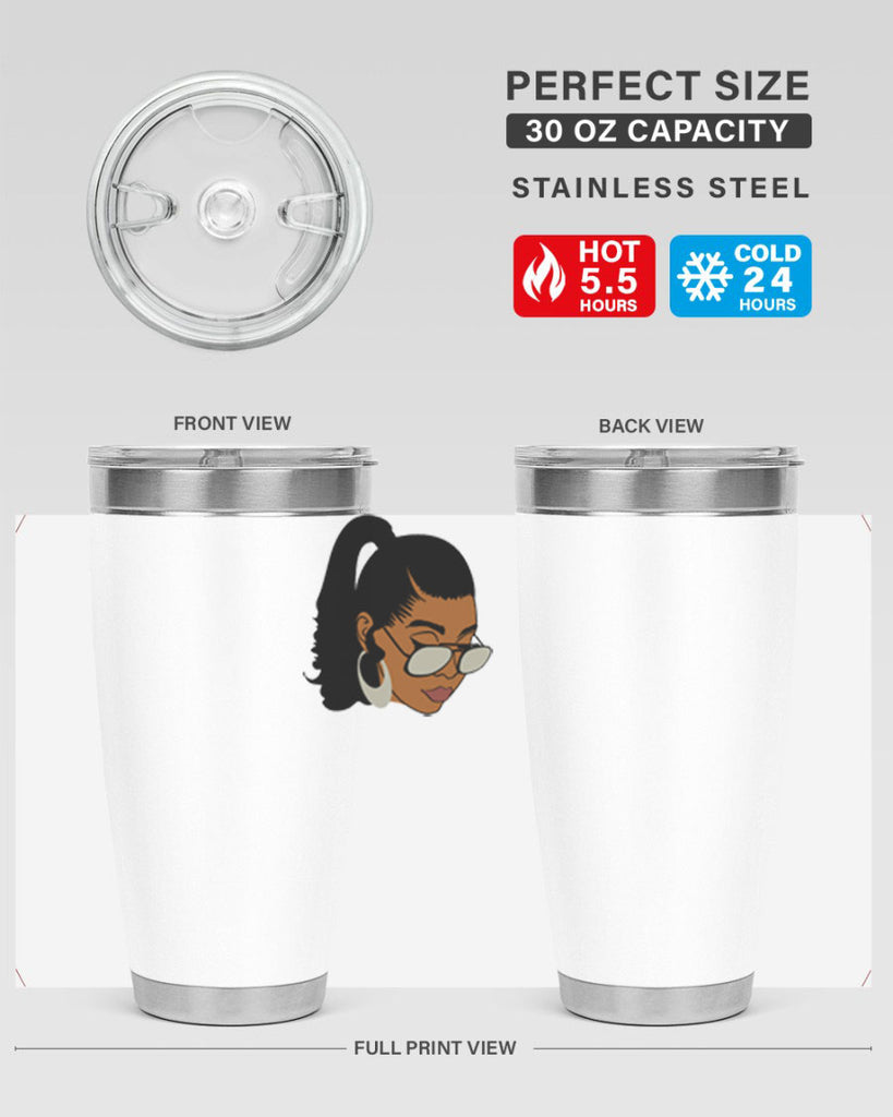 black afro 42#- women-girls- Tumbler