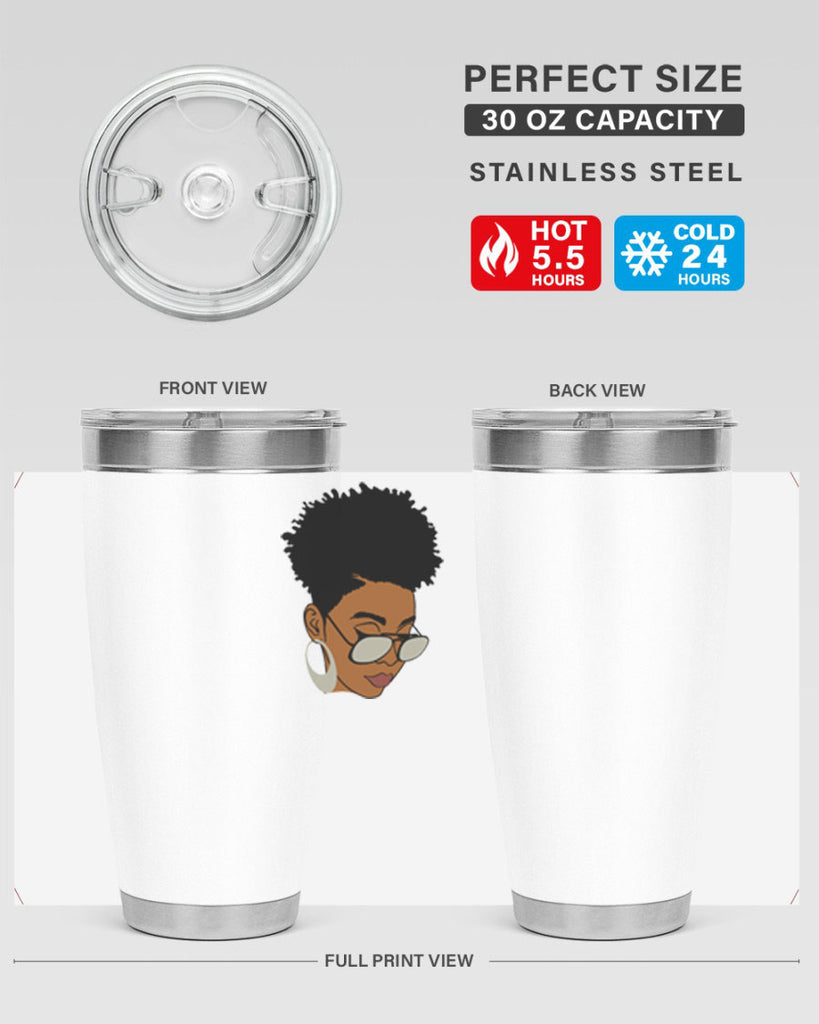 black afro 44#- women-girls- Tumbler