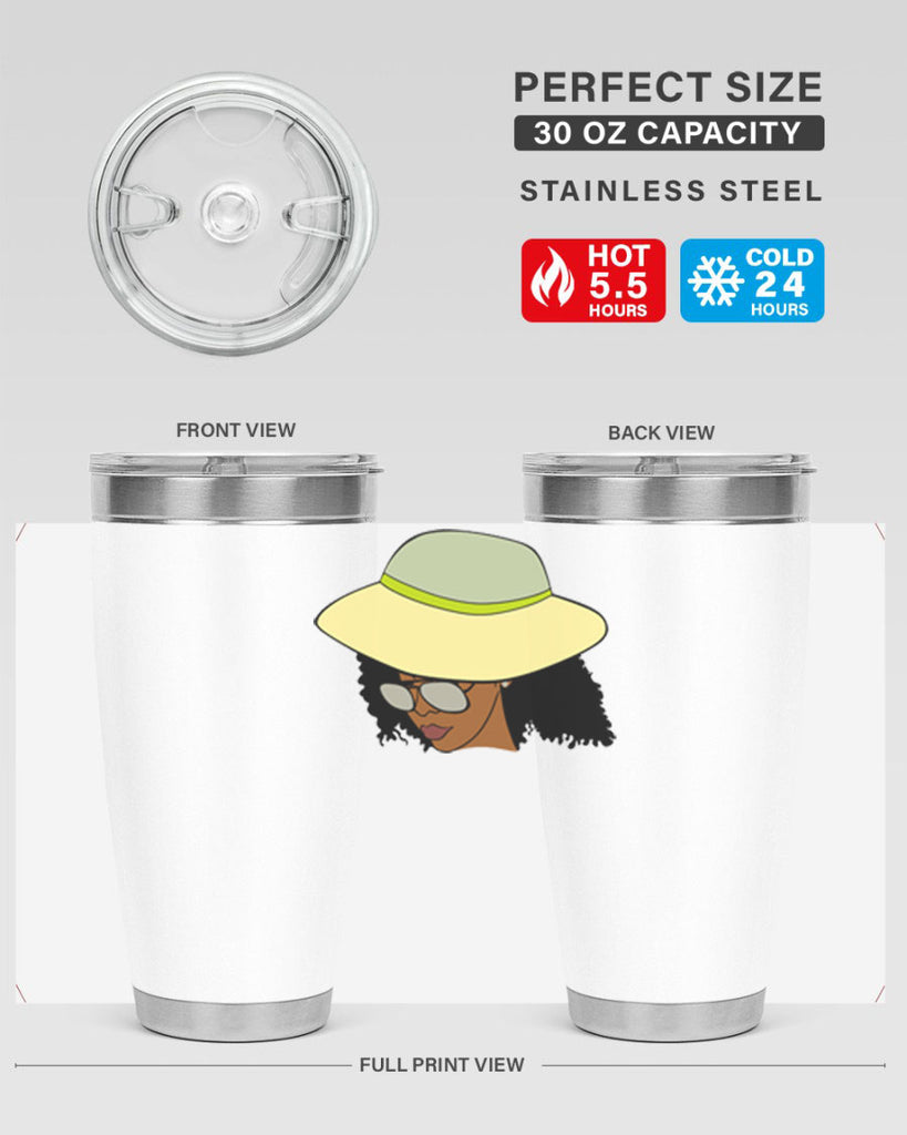 black afro 45#- women-girls- Tumbler