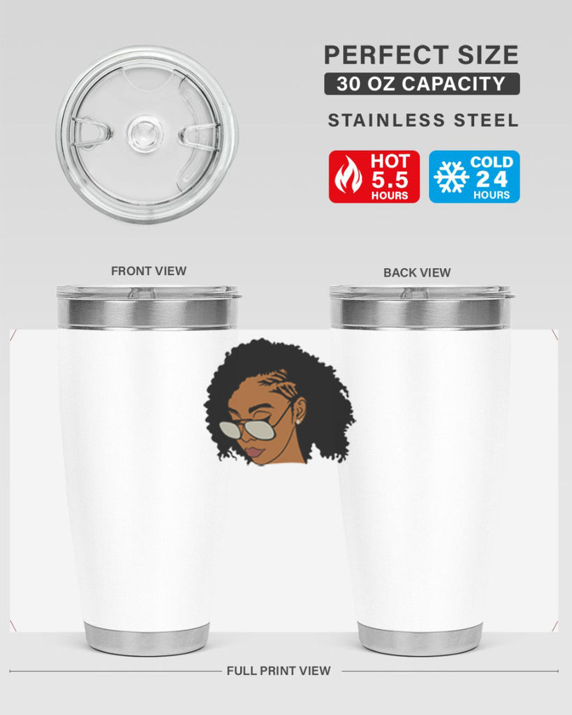 black afro 47#- women-girls- Tumbler