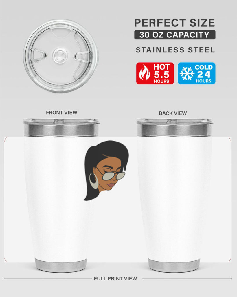 black afro 48#- women-girls- Tumbler