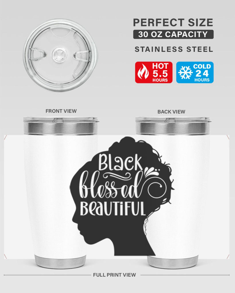 black blessed beautiful Style 62#- women-girls- Tumbler