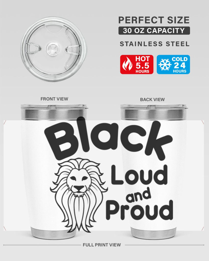 black loud and proud Style 57#- women-girls- Tumbler