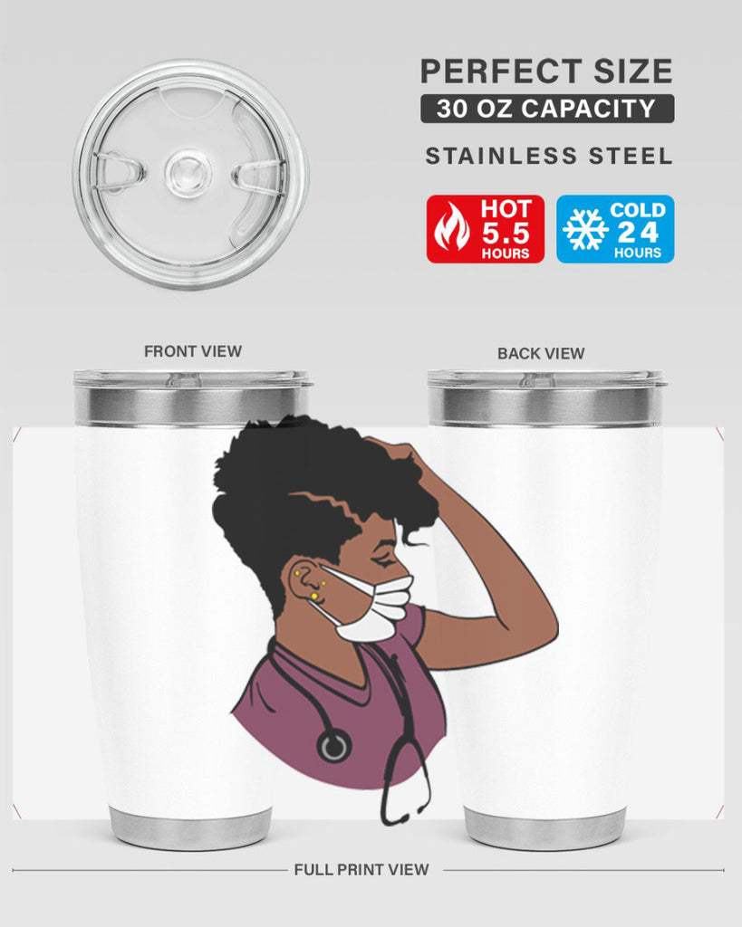 black nurse 1#- women-girls- Tumbler