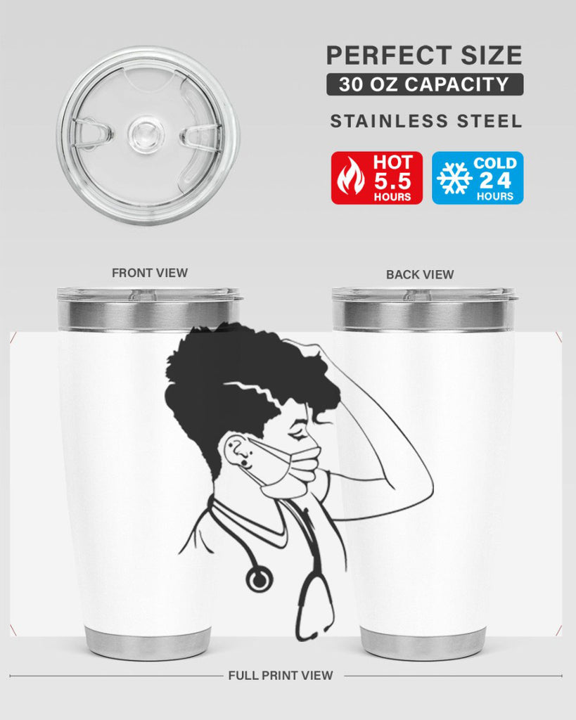 black nurse 3#- women-girls- Tumbler