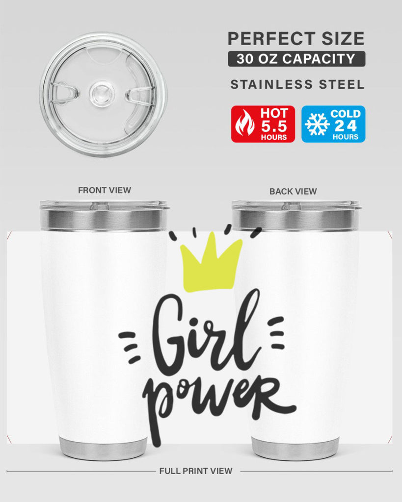 girl power crown 35#- women-girls- Tumbler